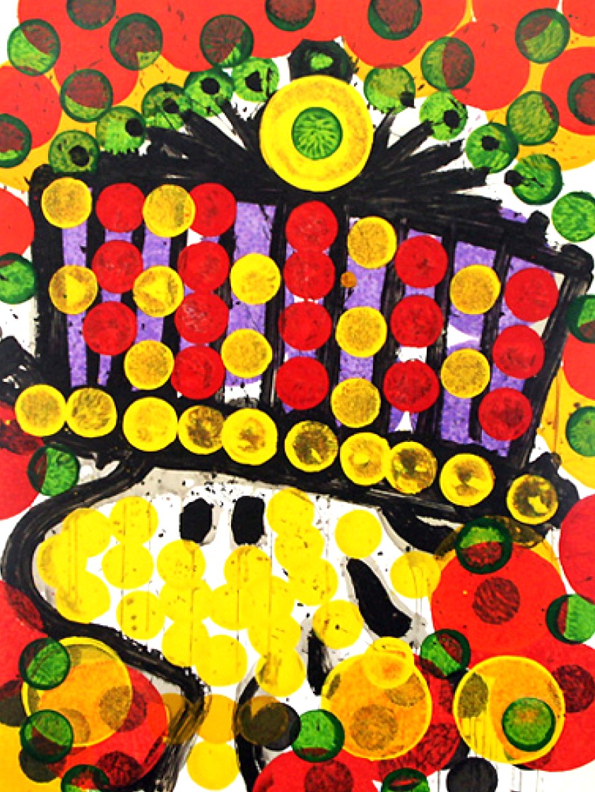 トム・エバハートの絵画作品　タイトルは、BIRDS OF PARADISE